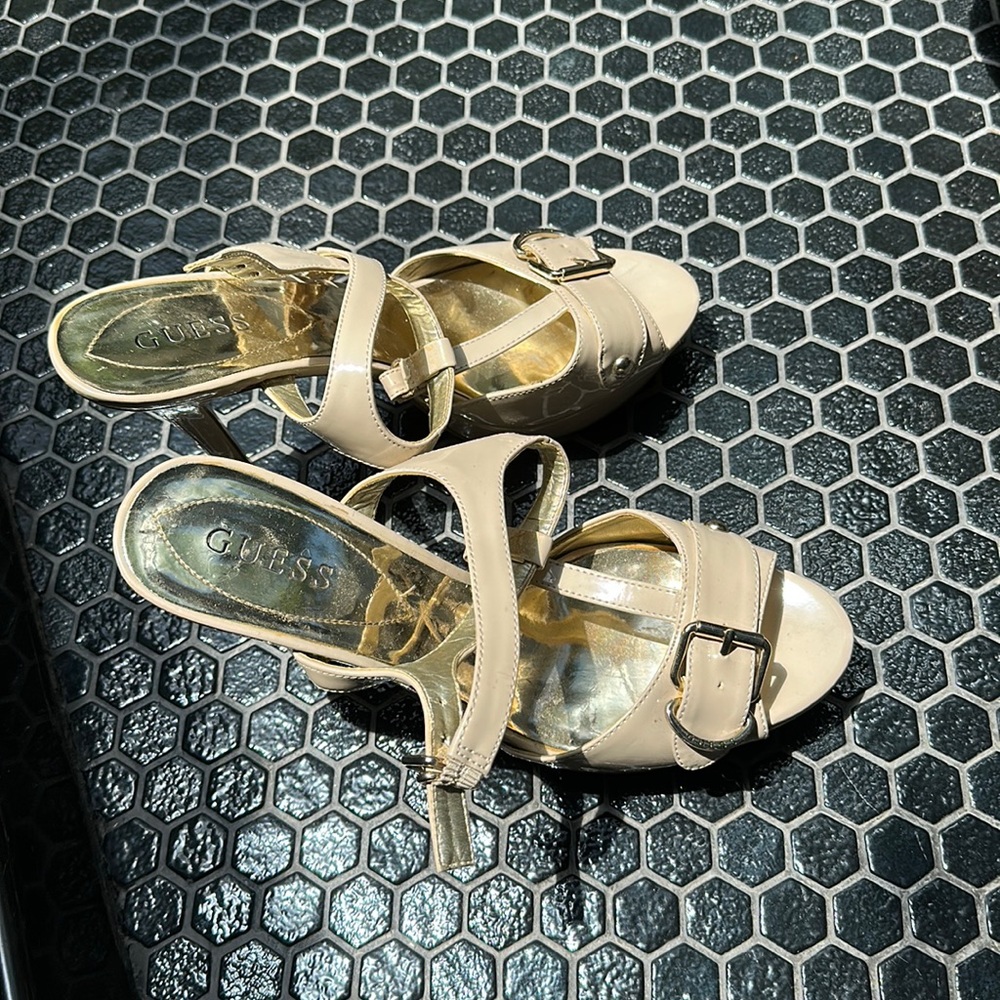 Guess stilettos beige sandal high heel